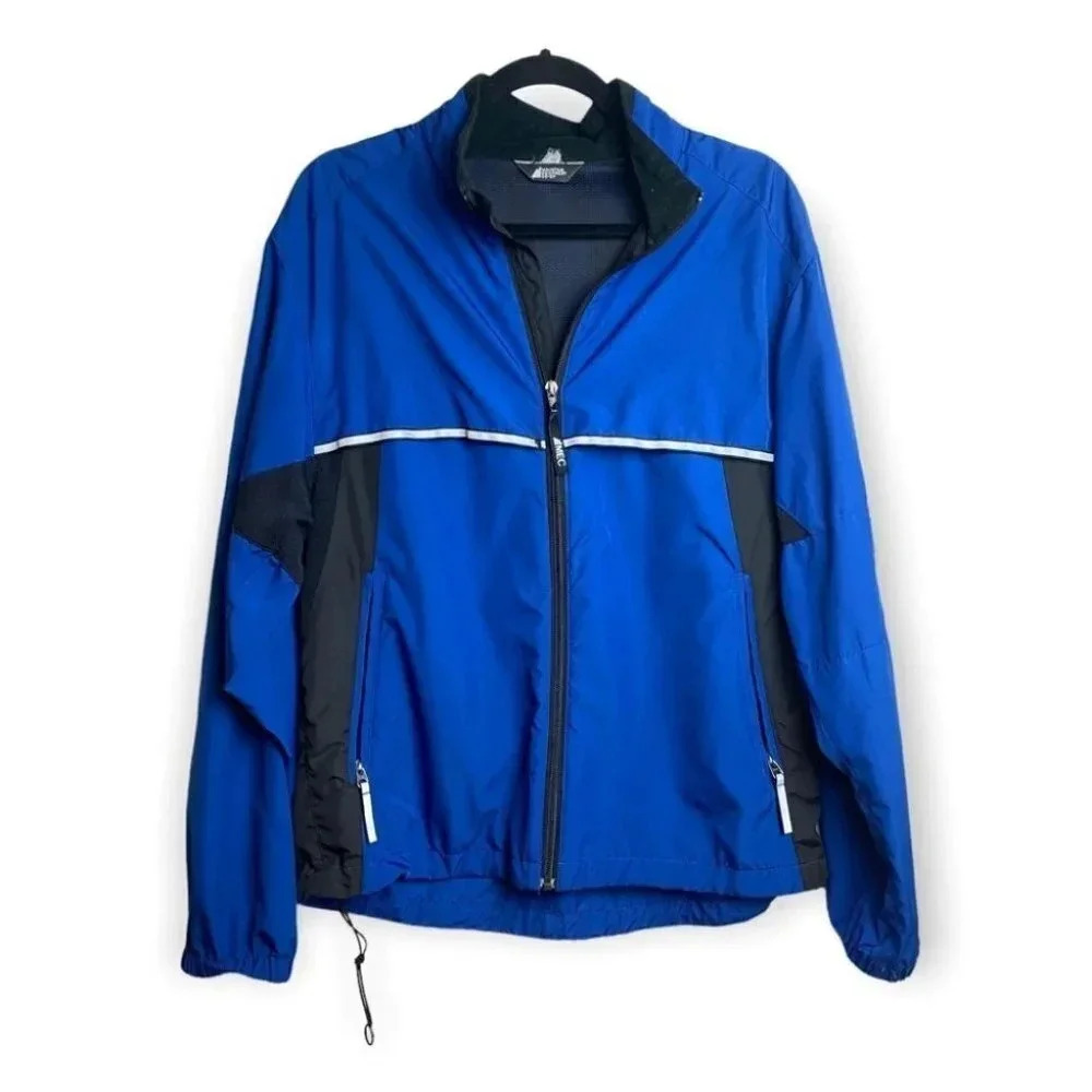 MEC Mountain Equipment Co-op Mens Blue Zip Up Windbreaker